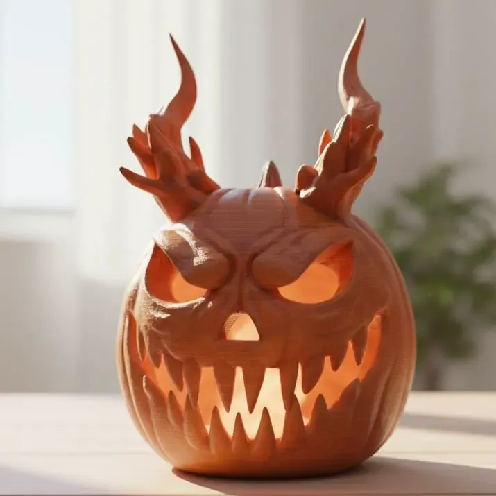 Horned Demon  Jack-O-Lantern