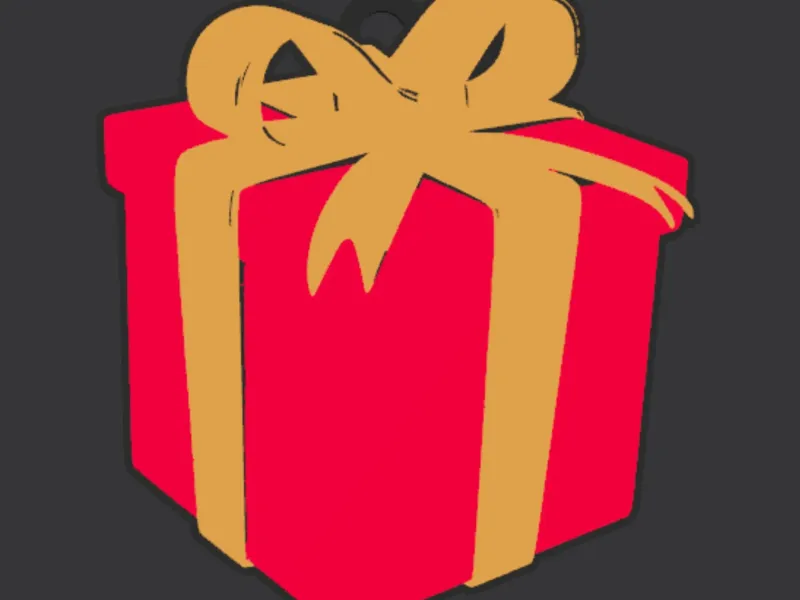 Christmas Ornament, Gift Box