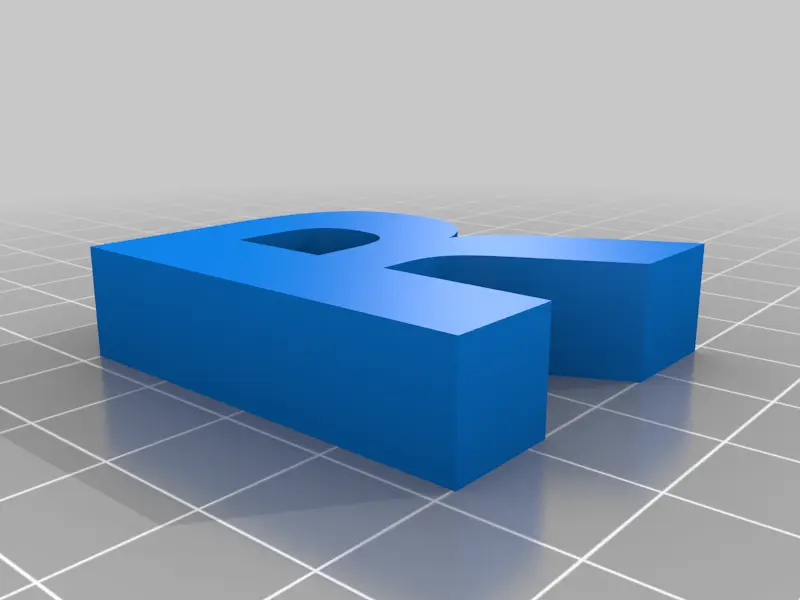3D Printer Files | 3MF File | Letter_R | Creality Cloud
