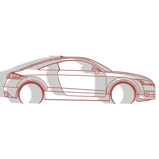 Audi TT 8J - Silhouette Wall Decoration