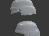Helmet Without Glasses and Helmet With Glasses  3D Printable-1