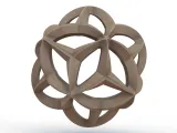 Wireframe Shape Geometric Leaf Ball-1