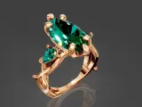 Marquise Twig Ring-1