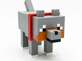 Minecraft Wolf 3d Puzzle