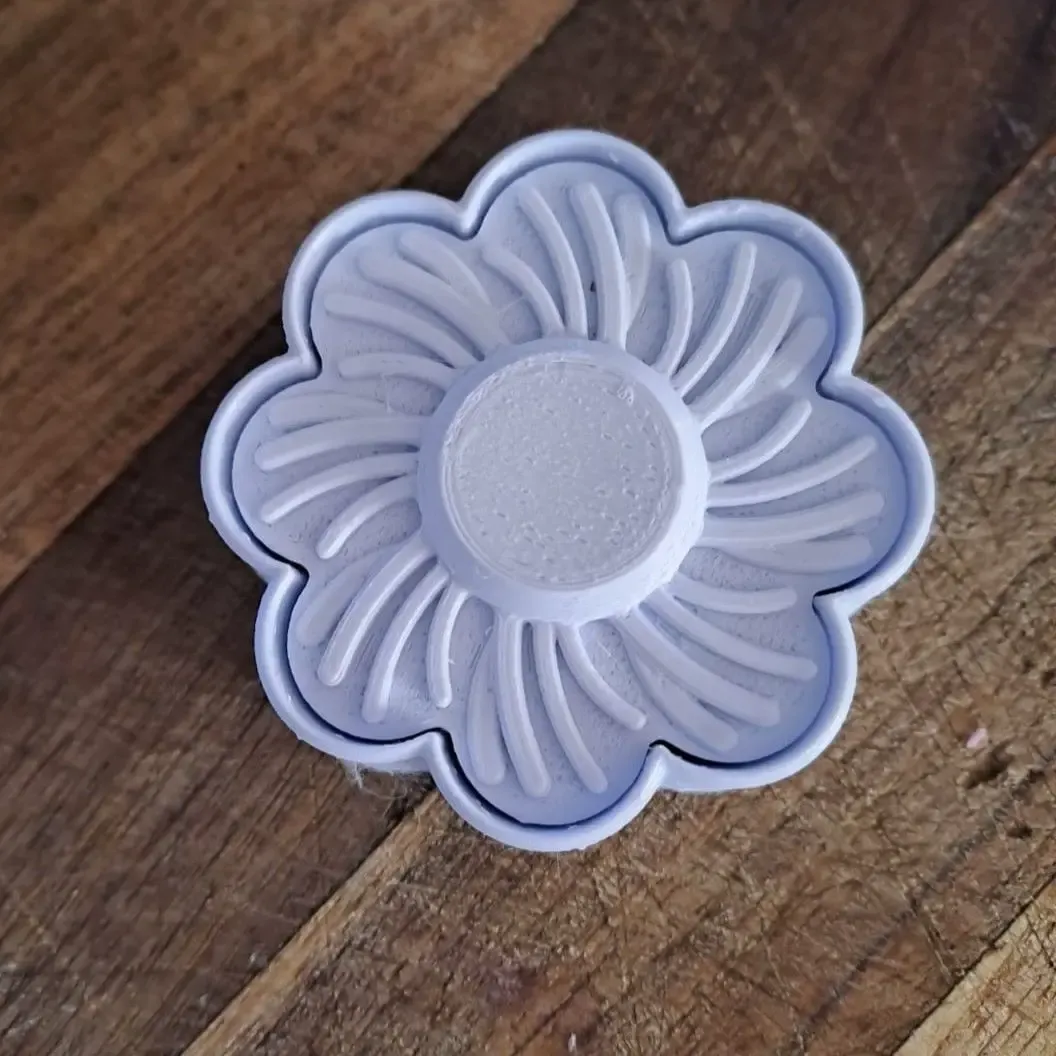 FLOWER - COOKIE CUT AND PRESS - THUMBPRINT COOKIE CUTTER