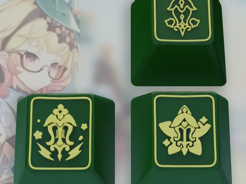 Genshin Impact Emilie Keycaps – OEM Profile STL File
