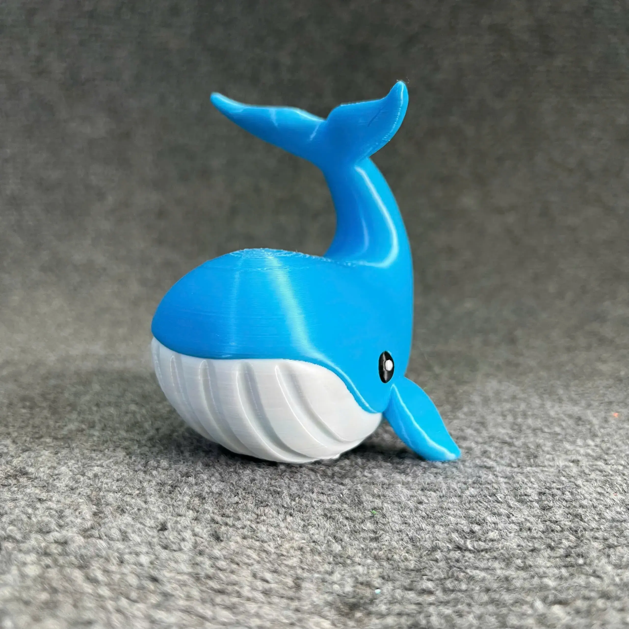 Cute Blue Whale - STL & 3mf Multicolor
