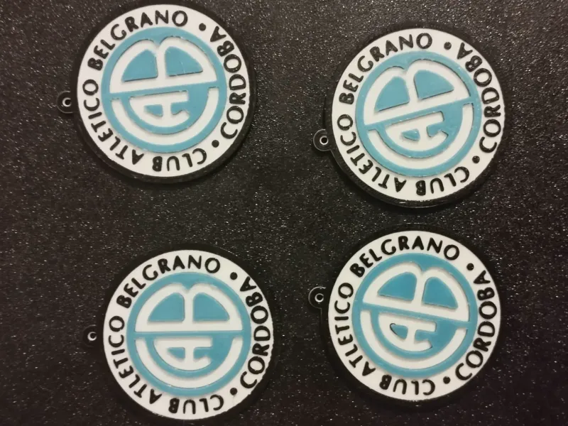 LOGO Y LLAVERO DE CLUB ATLETICO BELGRANO DE CORDOBA
