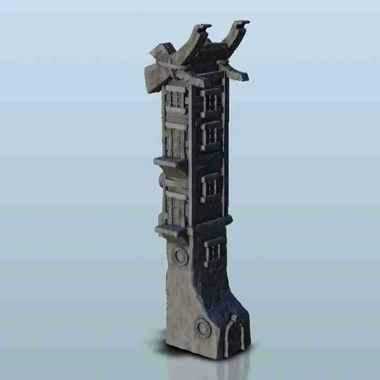 Hoher Turm mit Kanonen - Miniaturen warhammer 40k 40000 terr