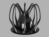 Futuristic Crown - Low Poly-0