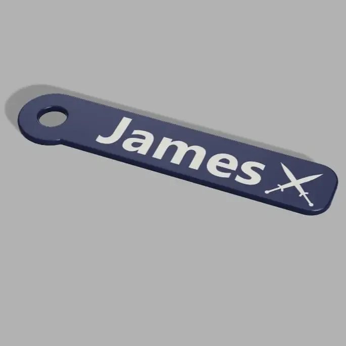 James Keyring Nametag