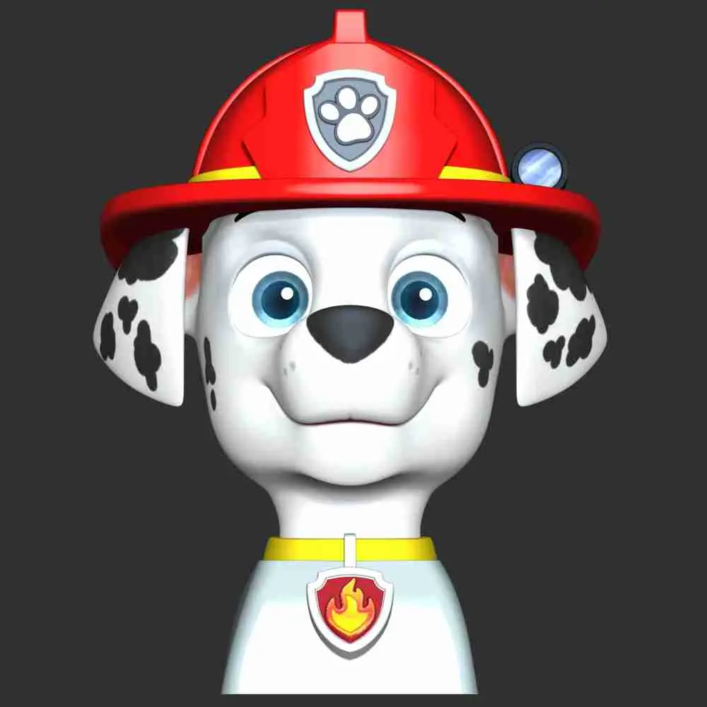 Marshall Rubble Keycap - Paw Patrol
