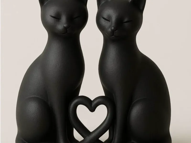 Cute Cat Figurine