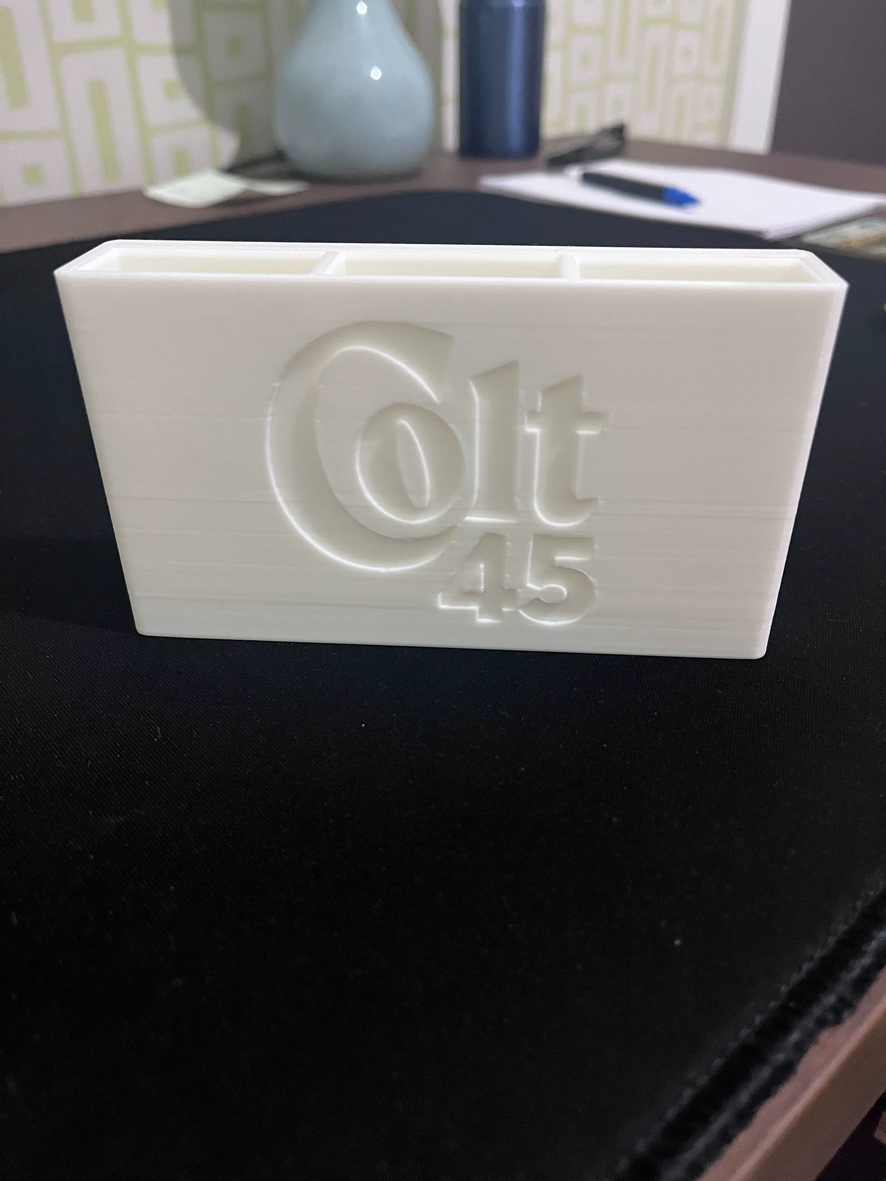 3D MODEL OF .45 CAL PISTOL MAGAZINE RACK FOR SAFE