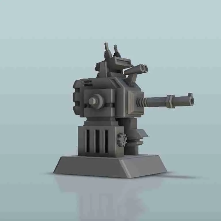 Gatling turret - miniatures warhammer 40k 40000 scifi scienc | 3D ...