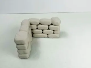 Stone wall corner prop