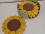 Sunflower coasters-7