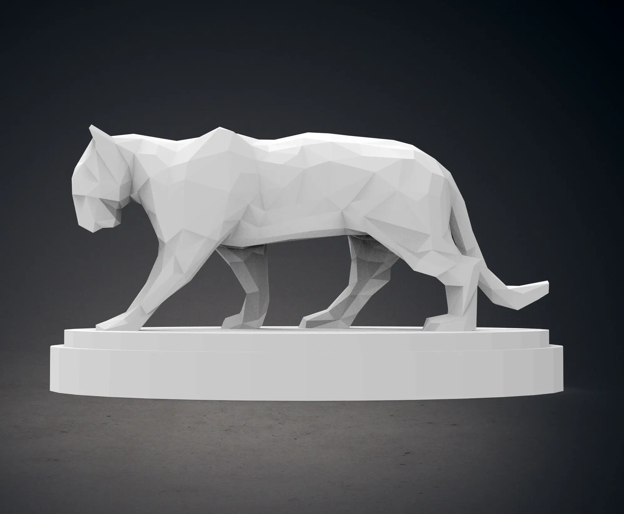 Low Poly Panther Statue | 3D models download | Creality Cloud