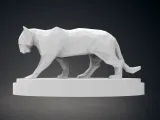 Low Poly Panther Statue-5