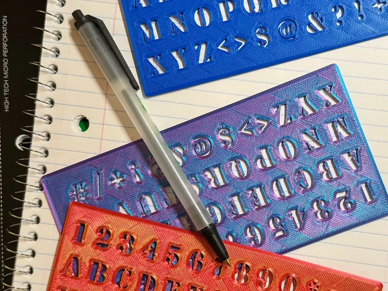 Stencil - Regular Numbers/Letters/Symbols