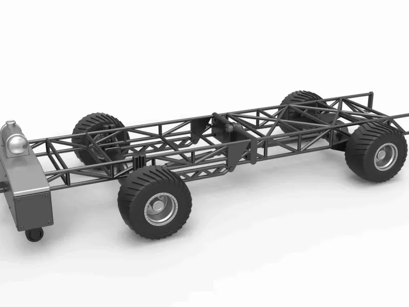 Chassis of 4wd pulling truck Scale 1:25