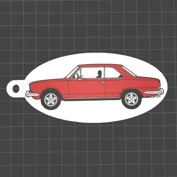 Renault Torino Classic Car Keychain