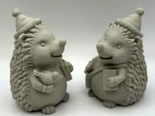 Two Cute Christmas Porcupines!
