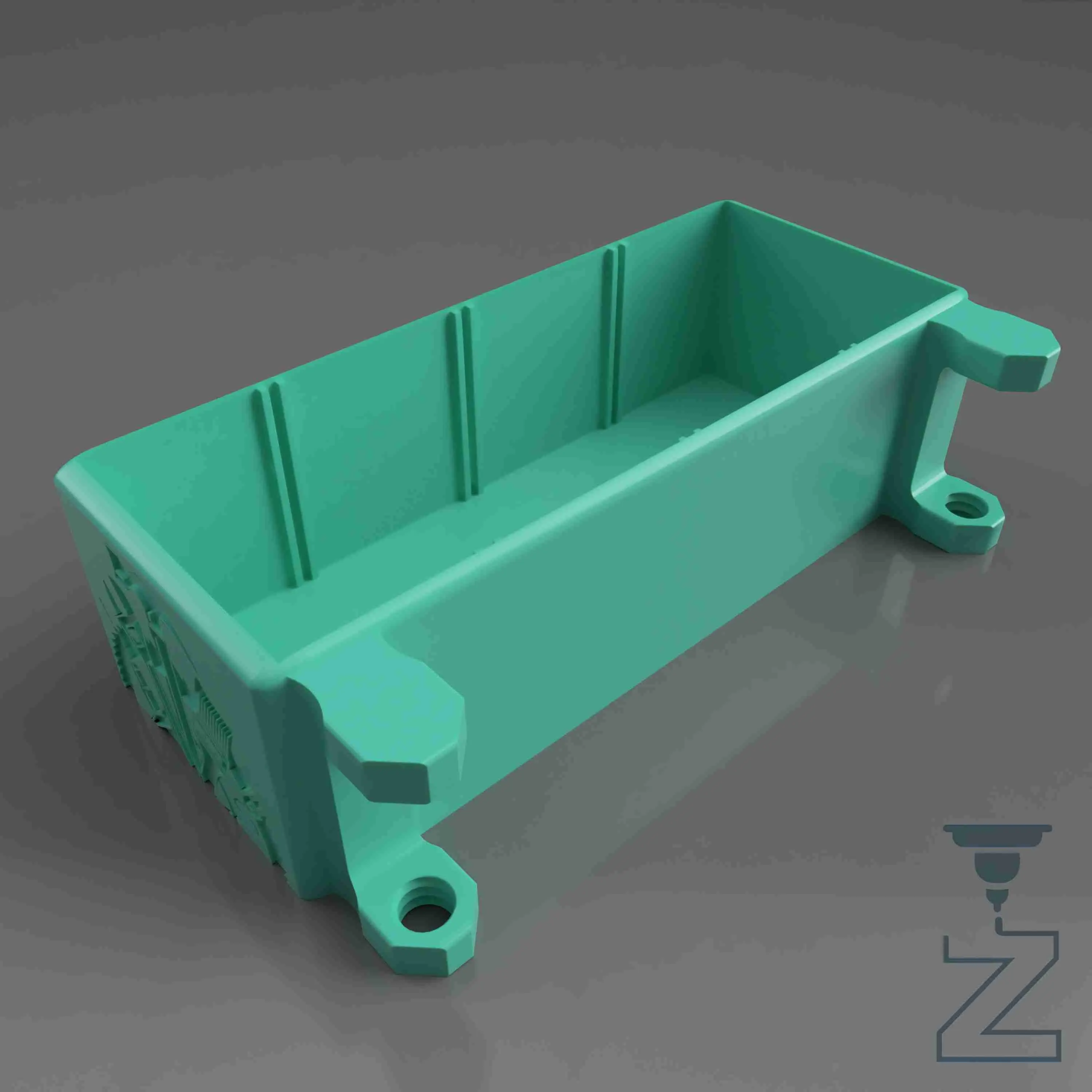 Bits Box - Un conteneur de rangement pratique monté sur le bureau + des séparateurs
