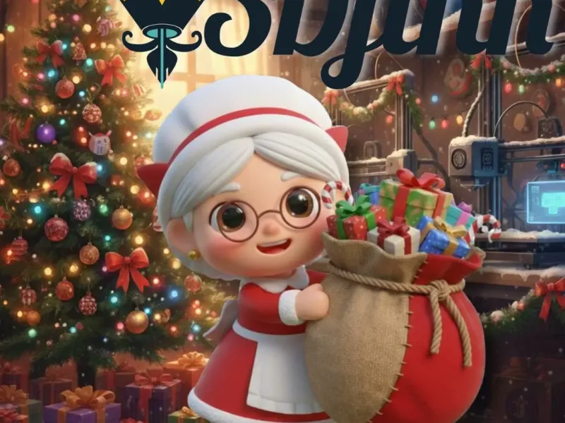 Mrs Claus Chibi Ornament