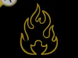 Simple Flame Symbol - 2D Art-0