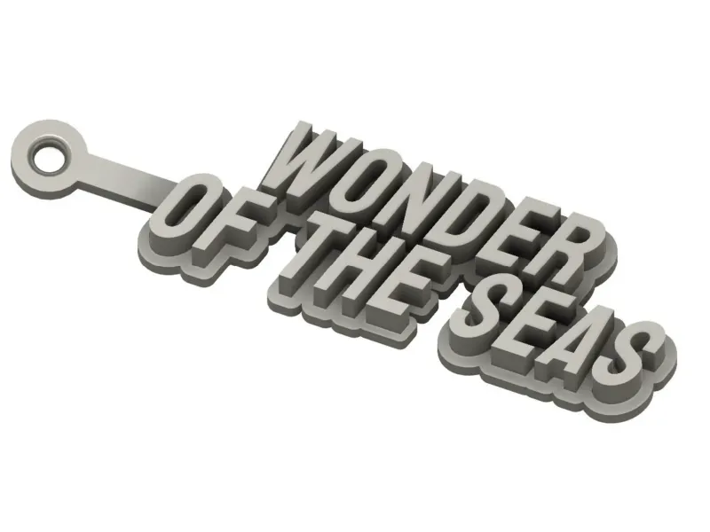 Royal Caribbean Wonder of the Seas Keychain / Keyring