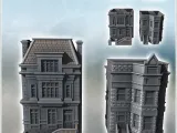 Set of two European houses with upper floor and access stair-1