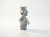 Bart Simpson Bust Cartoon Character 3D Printable-2