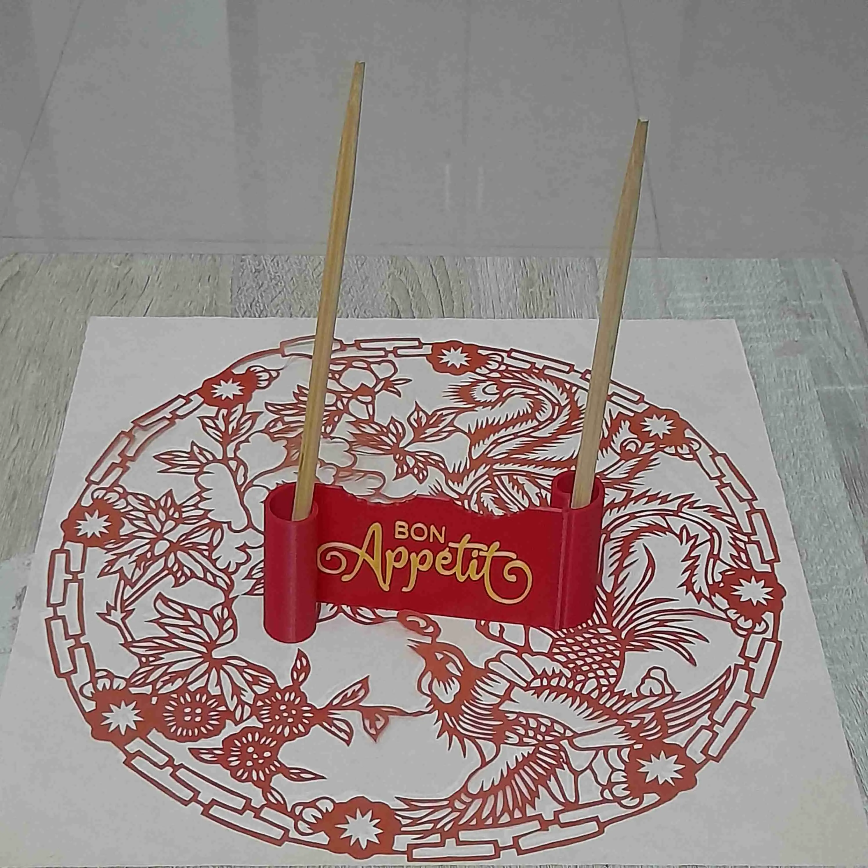 suporte de pauzinhos 3DP, com configurações 5 em um.