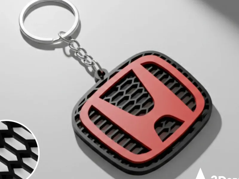 Honda logo keychain
