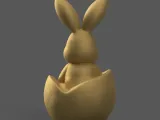 Cute Easter Bunny in Egg – 3D STL Model for Decoration-5