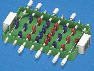 Modular Mini Foosball Table