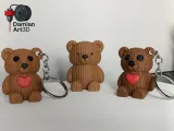 Teddy Knitted Keychain-1