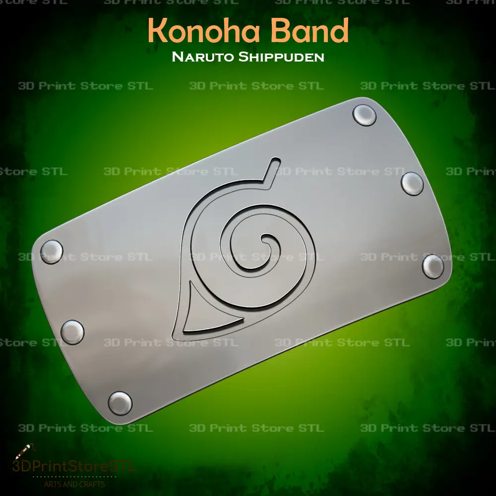 Konoha Band Cosplay Naruto - STL File