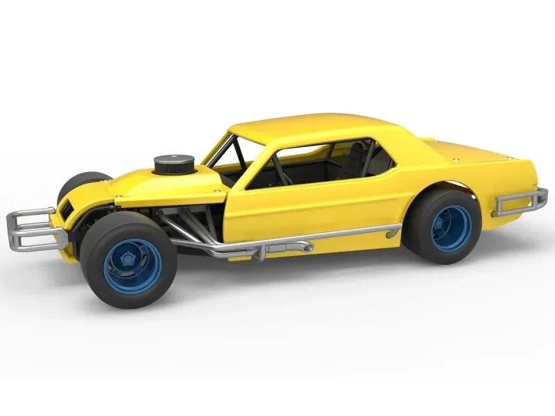 Vintage Asphalt Modified stock car V8 Scale 1:25