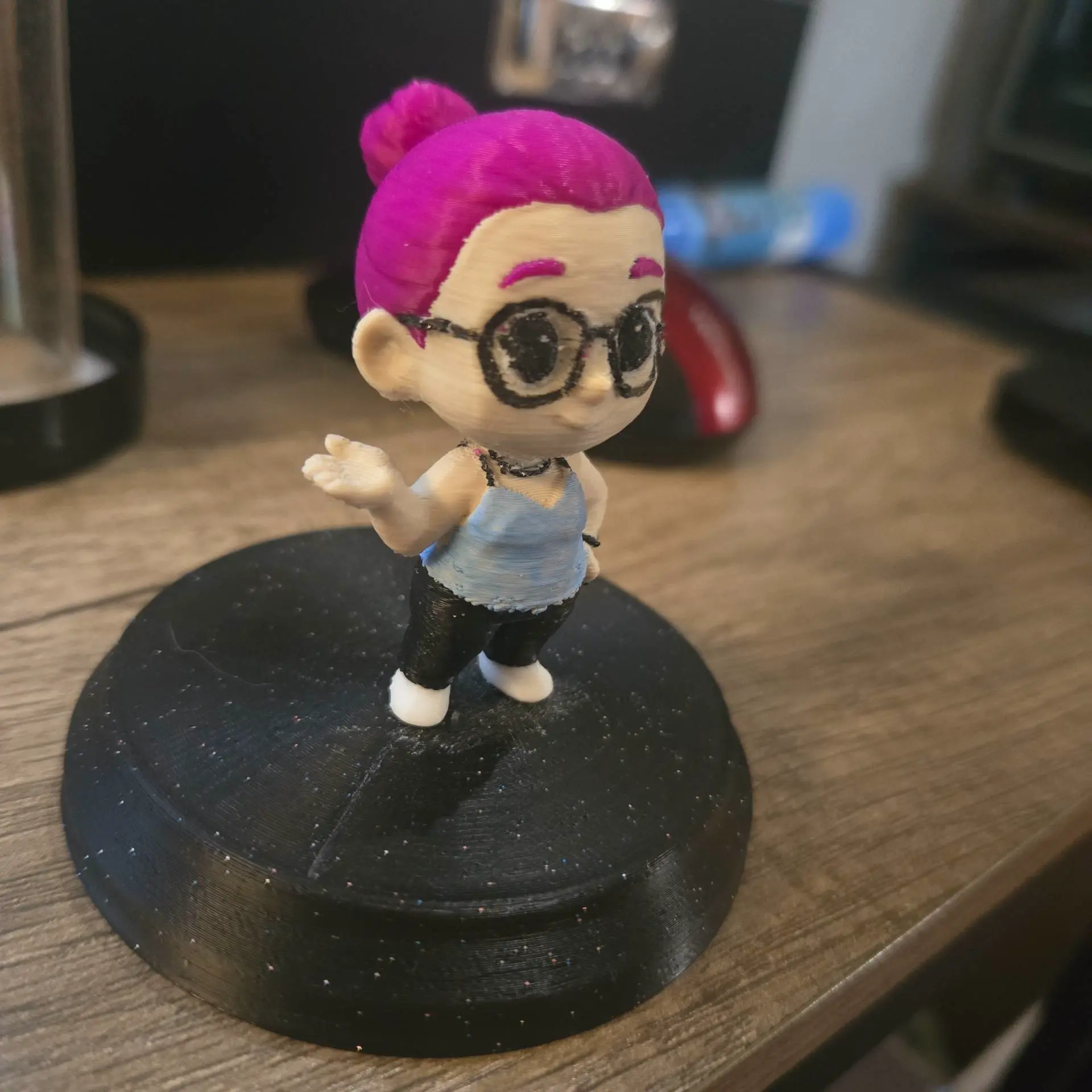 Custom Mini Figure – Hand-Painted 3D Print from Photo