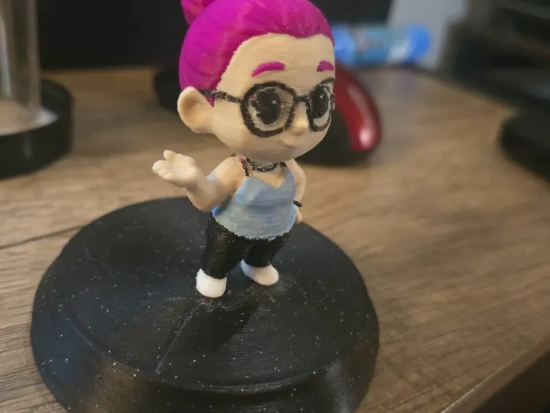 Custom Mini Figure – Hand-Painted 3D Print from Photo