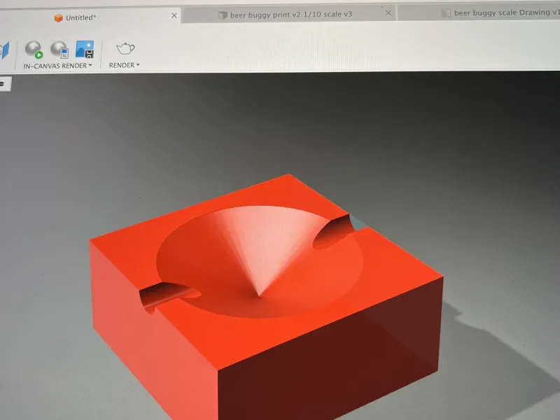 Ashtray-made for Bauhaus History course