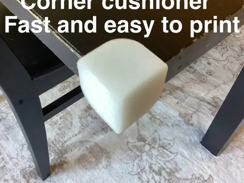 Cushion for sharp corners