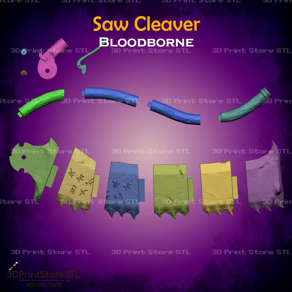 Cosplay STL Download - Saw Cleaver Cosplay Bloodborne - STL Fileby 3D ...