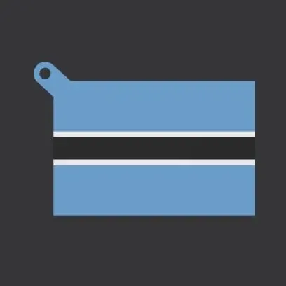 BW -  Botswana Flag keychain