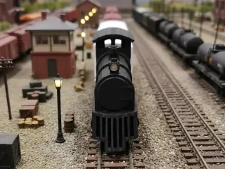 Tren con vagónes