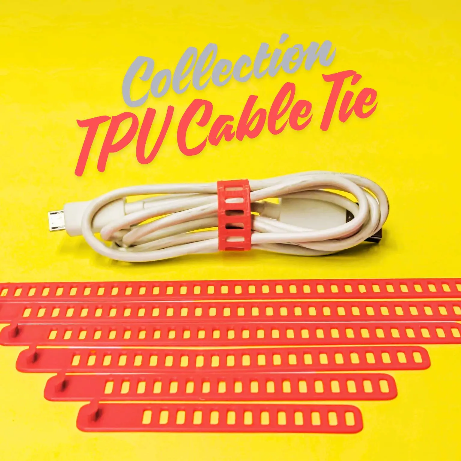 TPU Cable Tie Collection (from 7 cm to 25 cm)