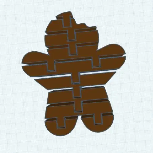 Flexi Gingerbread Man with a bite