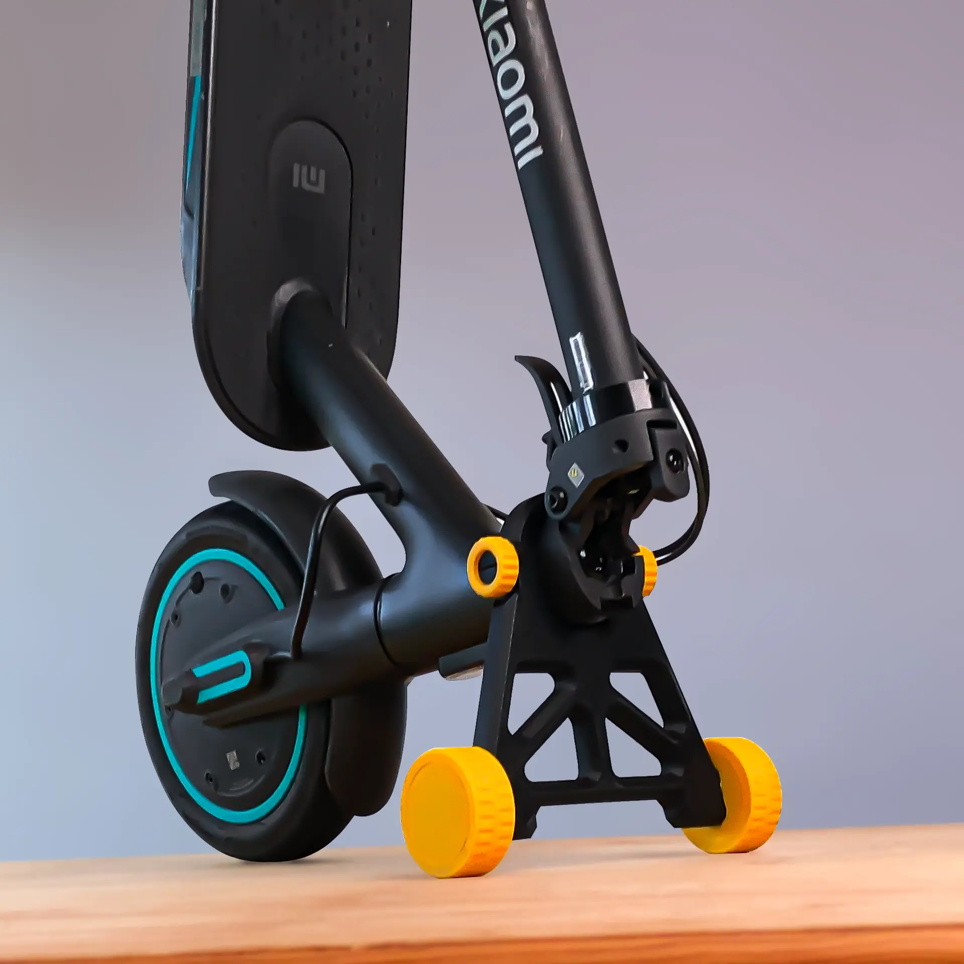 VERTICAL SCOOTER SUPPORT WITHOUT SCREWS